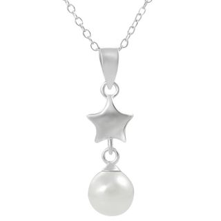 Tressa Sterling Silver Faux Pearl and Star Necklace Today: $24.49