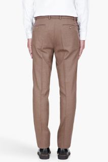 Kenzo Brown Wool Modern Skinny Pants for men