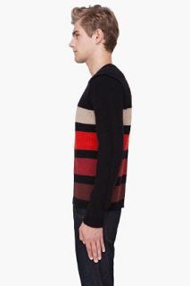Rag & Bone Black Striped Bedford Sweater for men