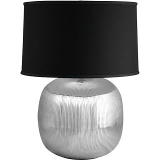 Serrated Aluminum Orb Lamp