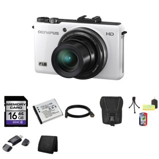Olympus XZ 1 10MP White Digital Camera 16GB Bundle Today $329.99