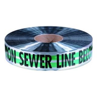 Empire Level Mfg. Corp. 31 052 2x1000 Grn/Slv Caution Sewer Line