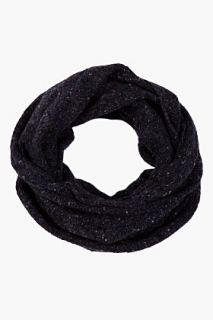 Theory Charcoal Melange Twist Colossus Snood for men