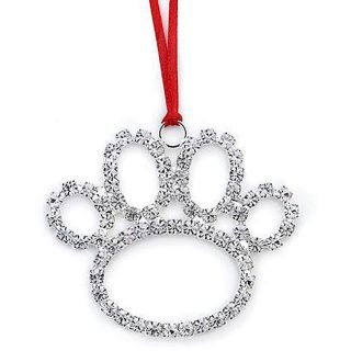 Austrian Crystal Beautiful Dog Paw Decorative Ornament Today $16.99 5