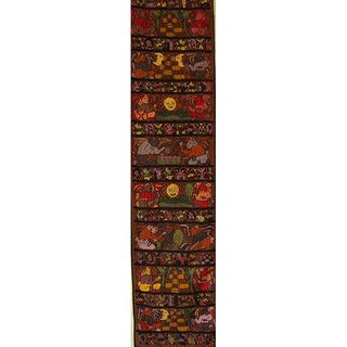 Cotton Embroidered Mayan Tapestry (Guatemala)
