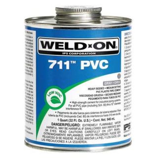 Weld On 13974 Pipe Cement, Gray, 32 Oz, PVC