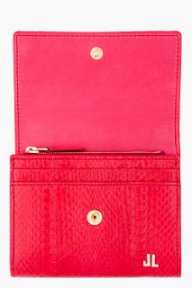 Lanvin Red Snakeskin Wallet for women