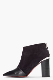 See by Chloé Black Suede And Silver Lookbook Ankle Boots for women