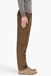 Yves Saint Laurent Bronze Corduroy Pants for men