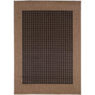 Recife Checkered Field/ Black Cocoa Runner Rug (23 x 119) Today: $