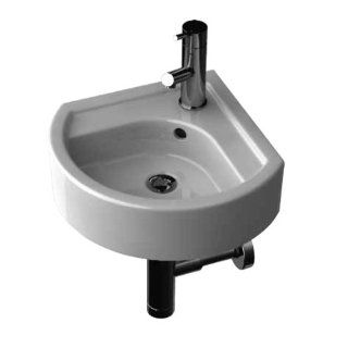 Porcher 26010 00 Solutions Small Corner Bathroom Sink  