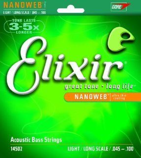 Elixir 14502 Light Nickel Coated Acoustic Bass Guitar