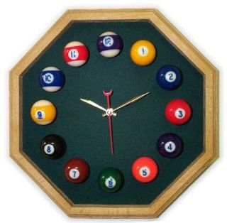 Trademark Global 00 238X37, 13in Octagon Billiard Clock