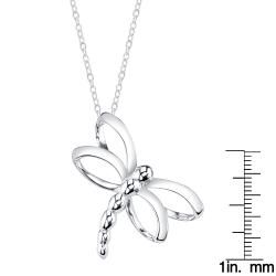 Sterling Silver Open Dragonfly Necklace
