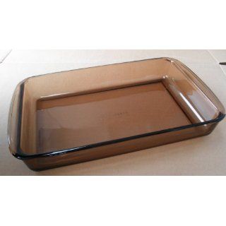 Pyrex 232 Amber Glass Bakeware Dish   11 3/4 inches x 7 1/2 inches x 1