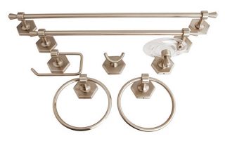 Moen Atwood 7 piece Bath Accessory Kit (Pewter Finish)