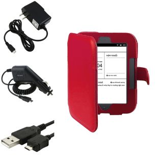 Leather Case/ Chargers/ Cable for Barnes & Noble Nook Simple Touch