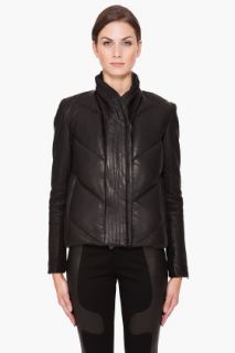 Helmut Lang Waxed Leather Jacket for women