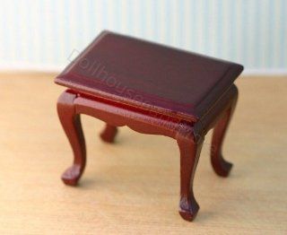 Dollhouse Miniature Mahogany Side Table: Toys & Games