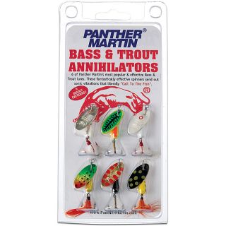 Panther Martin Six pack Bass/Trout Annihilator Metal Fishing Lure Kit