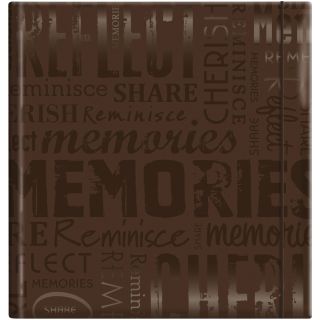 Embossed Gloss Expressions Memories Brown Photo Album (Holds 200