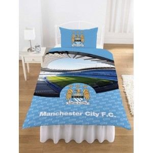 manchester city   Housse de couette Manchester City 137cm x 198