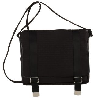 Christian Dior Black Jacquard Logo Messenger Bag