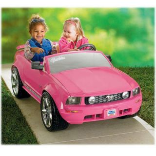 Fisher Price Barbie Ford Mustang Power Wheels Car