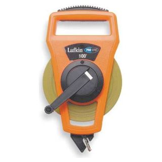 Lufkin PS1806N Measuring Tape, Open, 100 Ft, Orange/Black