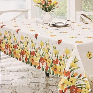Primavera Printed 60x120 inch Rectangular Tablecloth