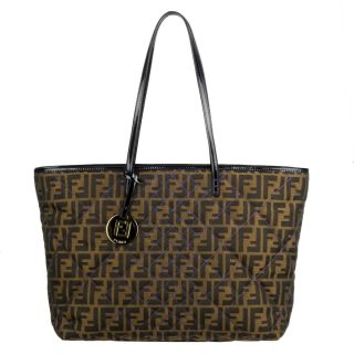 Fendi Quilted Logo Jacquard Tote