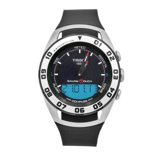Tissot Mens T Touch Sailing Rubber Black Chronograph Dial Watch