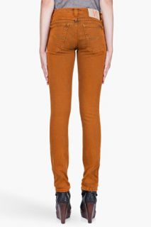 Nudie Jeans Icon Orange Tight Long John Organic Jeans for women