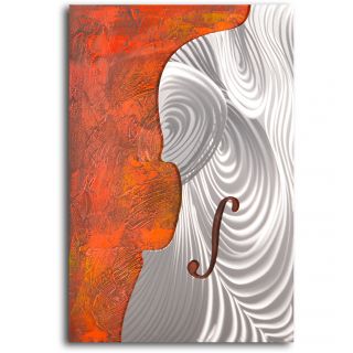 cello form Metal on Hand Painted Canvas Today $164.99