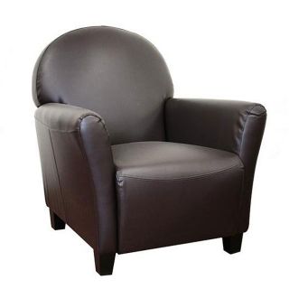 Prescot Classic Brown Leather Club Chair