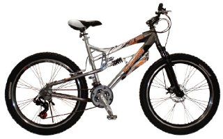 Mongoose Mens XR250 Bicycle (Grey) 18 Inch Sports