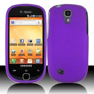 Purple Rubberized Hard Plastic Case for Samsung T589