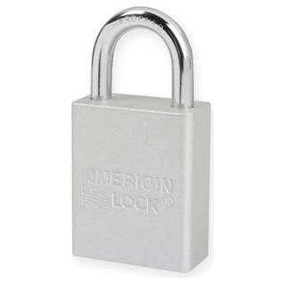 American Lock A1105KACLR Anodized Aluminum Padlock, Silver, Key Alk