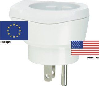 Reisestecker Adapter für USA Nord Amerika auf Deutschland