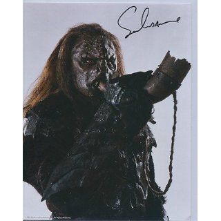 Signed LoRD Of The Rings Uruk Ihai Captain Pose With Horn UACC RD 244