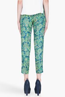 By Malene Birger Mint Silk Duccio Trousers for women
