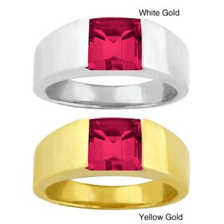 10k Gold Synthetic Ruby Contemporary Ring Today $312.99 4.0 (1