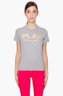 Comme Des Garçons Play  Foil Logo T shirt for women