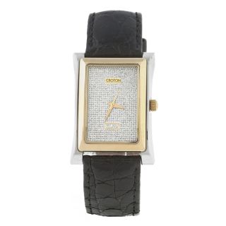 Equator by Croton Mens 18k Gold and Steel Watch