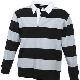 James & Nicholson Herren Langarm Polo Shirt Rugby Striped