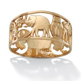 Toscana Collection 14k Yellow Gold Good Luck Ring