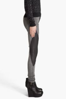 Superfine Leather Swirl Jeans for women
