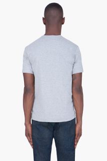 Comme Des Garçons Play  Grey Black Logo T shirt for men