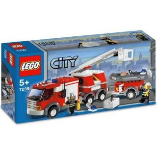 Lego CITY   7239   Jeu de construction   214 pièces   2 pompiers