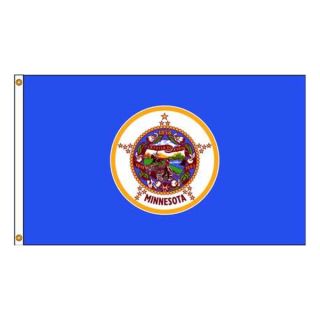 Nylglo 142780 Minnesota Flag, 5x8 Ft, Nylon